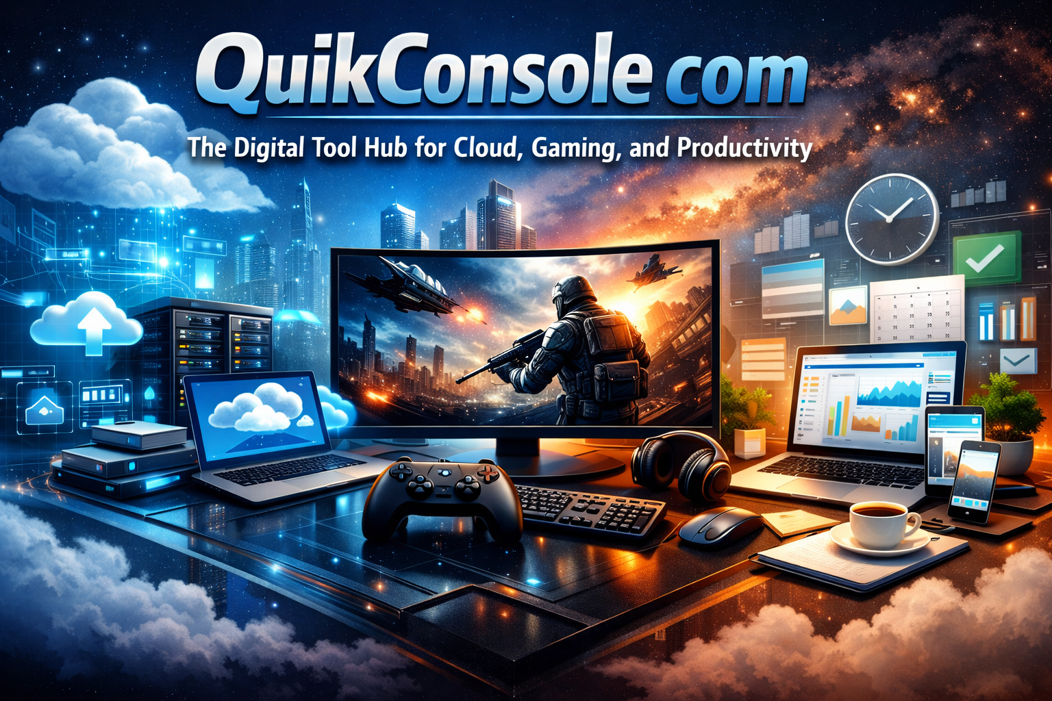 QuikConsole com: The Digital Tool Hub for Cloud, Gaming, and Productivity