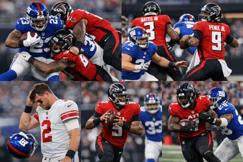 New York Giants vs Atlanta Falcons Match Player Stats & Highlights